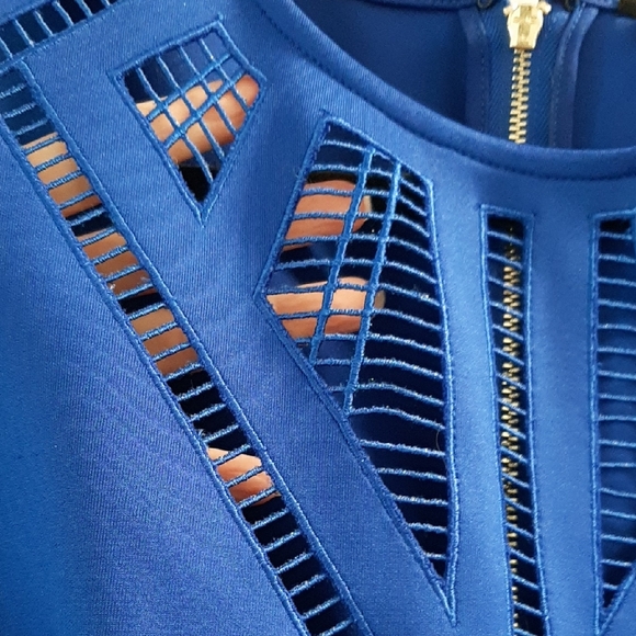 Guess Cobalt Blue Sleeveless Midi Dress - Picture 3 of 8